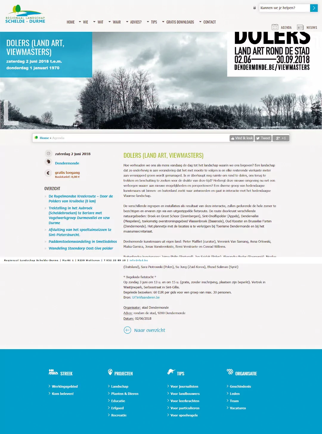 Screenshot 2019 10 02 Dolers (land Art, ViewMasters) Regionaal Landschap Schelde Durme